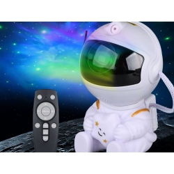 Projektor gwiazd astronauta galaktyka lampka nocna niebo laserowy led pilot