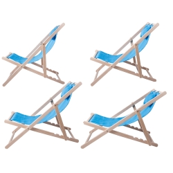 Leżak drewniany leżaki plażowy składany ogrodowy poduszka fotel na plażę