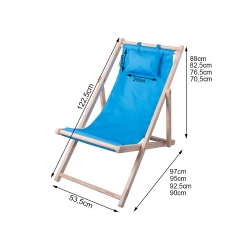 Leżak drewniany leżaki plażowy składany ogrodowy poduszka fotel na plażę