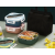Śniadaniówka z przegródkami pojemnik sztućce lunchbox do mikrofali 1000ml