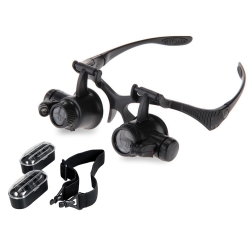 Lupa okulary zegarmistrzowska profe. 25x led pasek