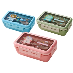 Lunchbox śniadaniówka pojemnik na śniadanie obiad sztućce z bidonem zestaw