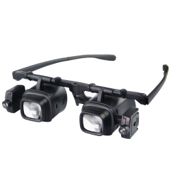 Lupa okulary zegarmistrzowskie serwis podświetlenie 2 led 2x 6x 8x 12x 24x