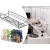 Półka łazienkowa do łazienki pod prysznic prysznicowa loft wisząca metalowa