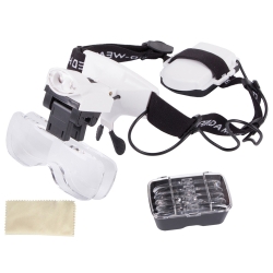 Lupa okulary zegarmistrzowskie naprawa 2 led 6x