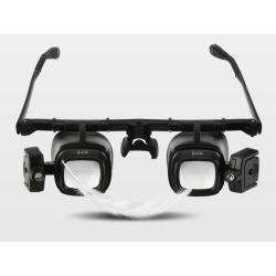 Lupa okulary zegarmistrzowskie serwis podświetlenie 2 led 2x 6x 8x 12x 24x