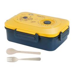 Lunchbox śniadaniówka pojemnik na śniadanie obiad z przegródkami sztućce