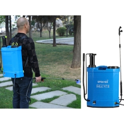 OPRYSKIWACZ AKUMULATOROWY 2W1 CIŚNIENIOWY PLECAKOWY OGRODOWY LANCA 16L