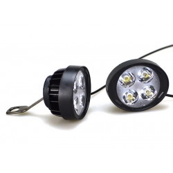 Mocowane pod lusterka dwie lampy motocyklowe led 12v/12w