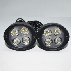 Mocowane pod lusterka dwie lampy motocyklowe led 12v/12w