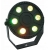 Stroboskop mini reflektor disco 6x1W LED RGB aktywowany dźwiękiem