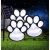 Lampa solarna łapy psa łańcuch z 3 śladów psich łap do wbicia 9x9cm