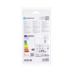 Żarówka retro ST64 Edison E27 Filament złotawa Amber 2200K 6W 600lm