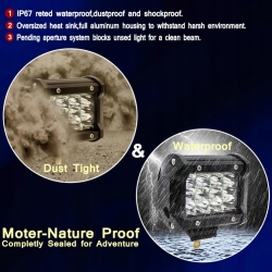 2 x Halogen motocyklowy-doświetlacz 36W+WŁĄCZNIK