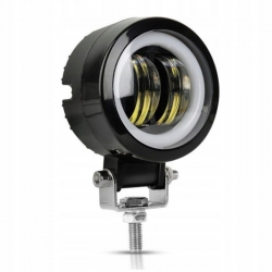 1 x Halogen motocyklowy H LED z ringiem BLUE+włącznik