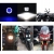 1 x Halogen motocyklowy H LED z ringiem BLUE+włącznik