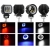 1 x Halogen motocyklowy H LED z ringiem BLUE+włącznik