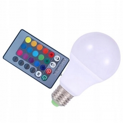 Żarówka diodowa LED RGB+W 2 in 1 E27 16 kolorów +