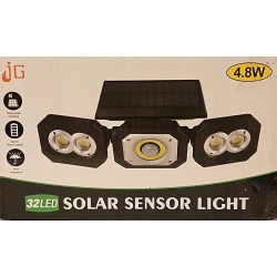 Ścienna lampa solarna COB-32 LED 4.8W z czujnikiem