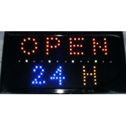 TABLICA LED Z NAPISEM OPEN 24, OPEN I INNE W-WA