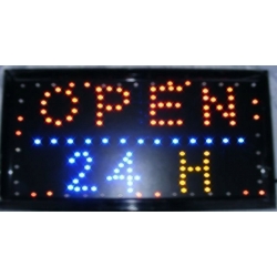 TABLICA LED Z NAPISEM OPEN 24, OPEN I INNE W-WA