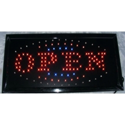 TABLICA LED Z NAPISEM OPEN 24, OPEN I INNE W-WA