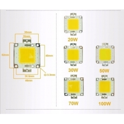 Dioda COB MODUŁ LED 70 W CIEPŁA DO HALOGENA W-wa