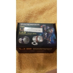 2x MOCNY HALOGEN MOTOCYKLOWY U4 LED+RING+WŁĄCZNIK