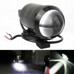 2 x HALOGEN MOTOCYKLOWY LED MINI+WŁĄCZNIK CZARNY