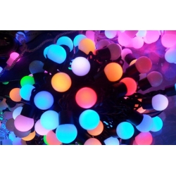 LAMPKI CHOINKOWE KULKI 200 LED-15M RGB+czapka