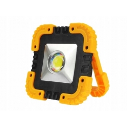 AKUMULATOROWY HALOGEN LED 10W + POWER BANK+SOLAR