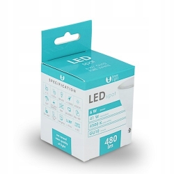 Żarówka LED GU10 6W neutralna 480 lm mocna