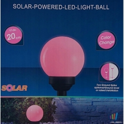 Duża kula ogrodowa Led KOLOROWA 20 cm solarna Lamp