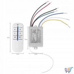 4-drożny inteligentny bezprzewodowy sterownik Led
